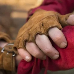 Epic Armoury Fingerlose Handschuhe Aus Wildleder, Braun -Halloween Verkäufe fingerlose handschuhe aus wildleder braun 3