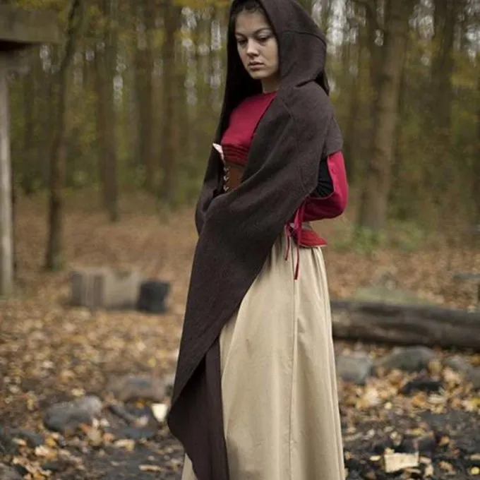 Epic Armoury Hood Assassins Creed, Dunkelbraun 2 Epic Armoury Hood Assassins Creed, Dunkelbraun – Bild 2