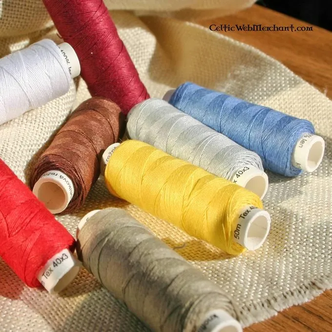 Leinengarnimporte Aubergine, 50 M 3 Leinengarnimporte Aubergine, 50 M – Bild 3