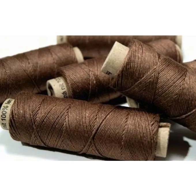 Leinengarnimporte Dunkelbraun, 50 M 1 Leinengarnimporte Dunkelbraun, 50 M