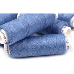 Leinengarnimporte Hellblau, 50 M